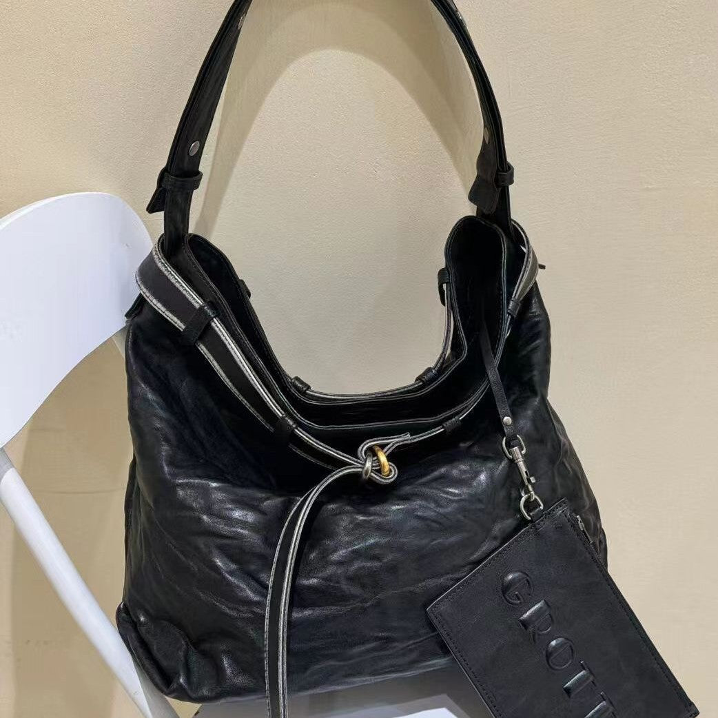 Le Series Garbage Black Stone Mother Vegetable Tanned Bags