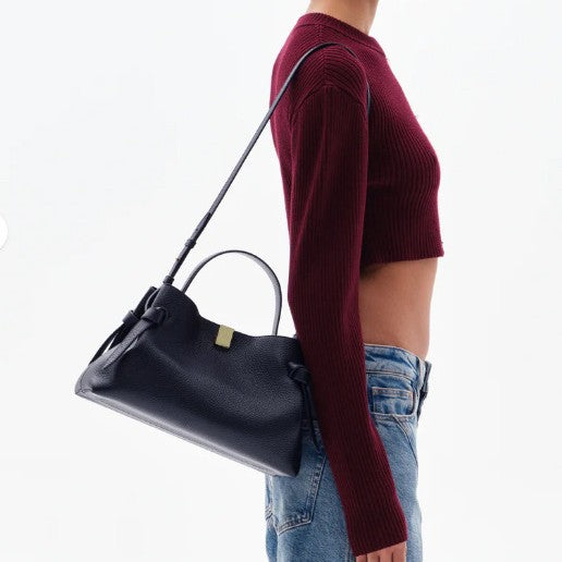 Pan-fried Meat Dumplings Authentic Leather Tactile Feel Women's Handbag