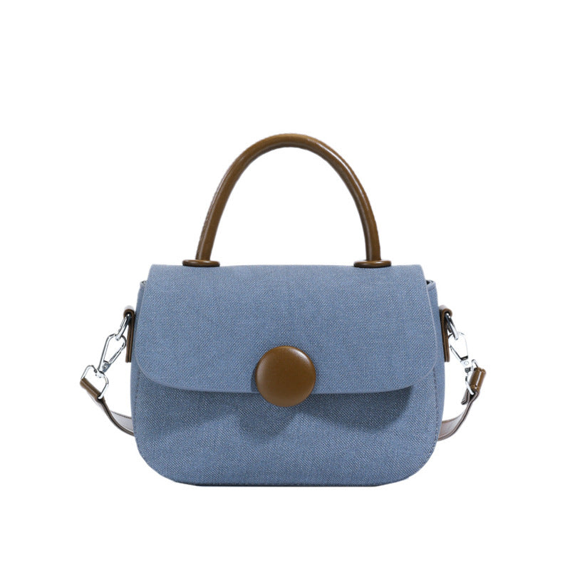 Women's Solid Color Trendy Unique Portable Air Small Square Bags