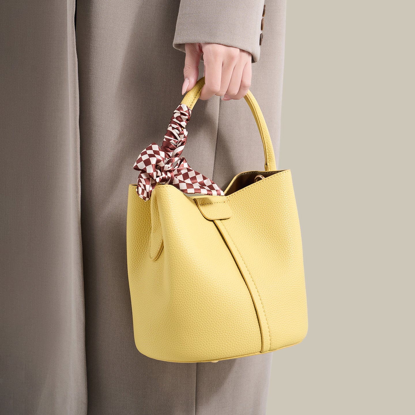 Women's High-grade Niche Food Basket Super Popular Portable Bucket Bags
