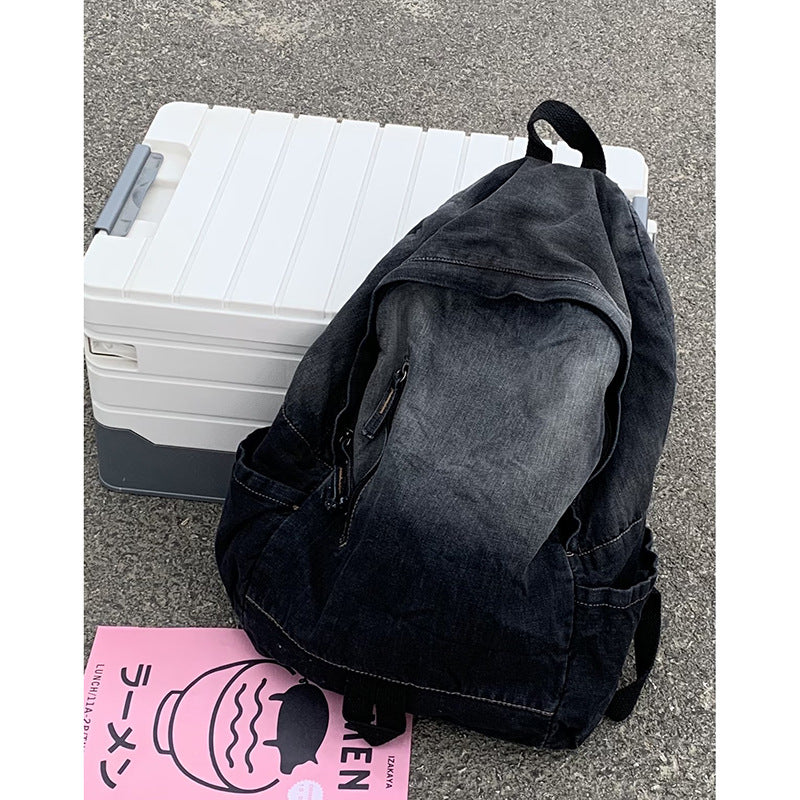Junior High College Large Capacity Vintage Leisure Backpack