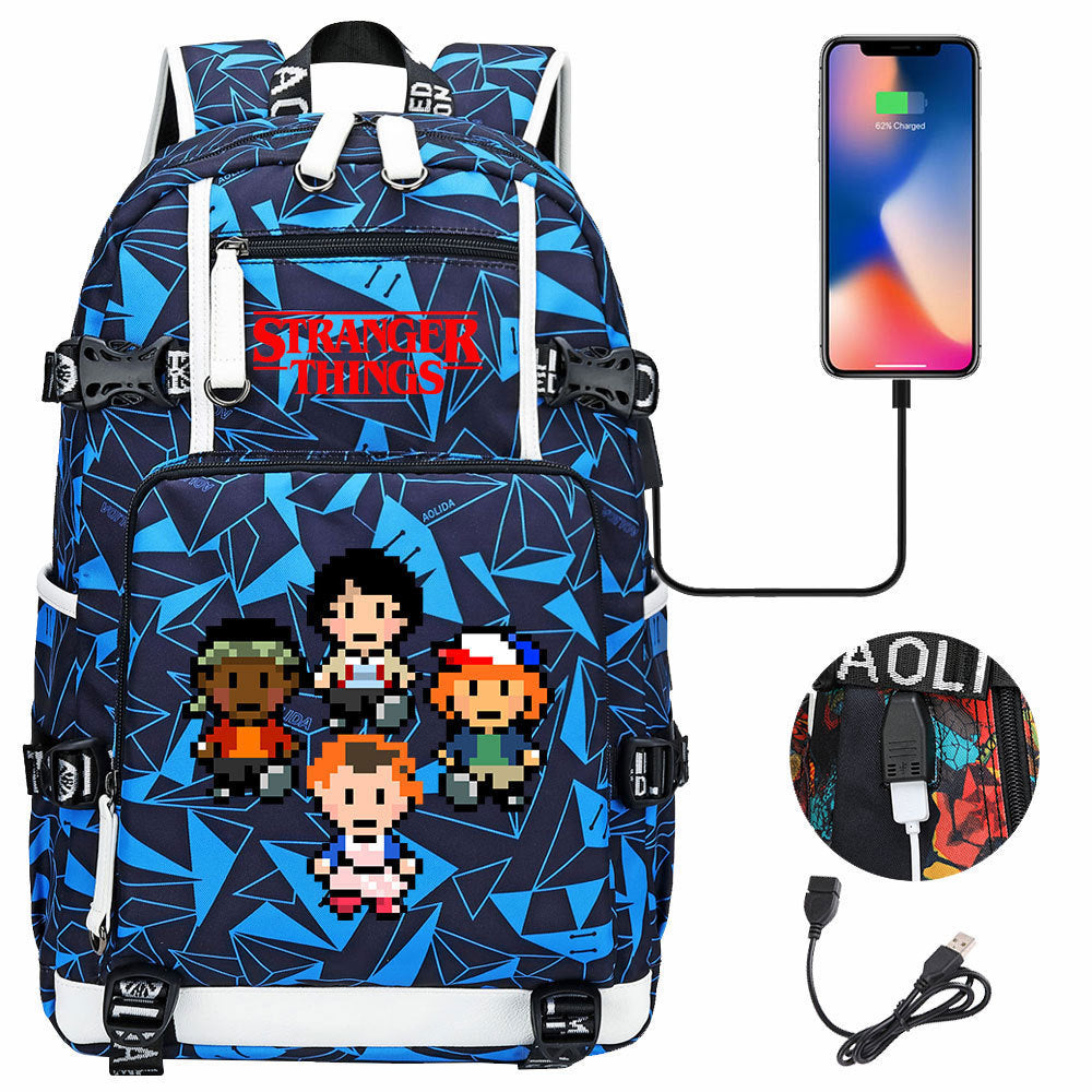 Women's & Men's Peripheral Printed Youth Leisure Backpack