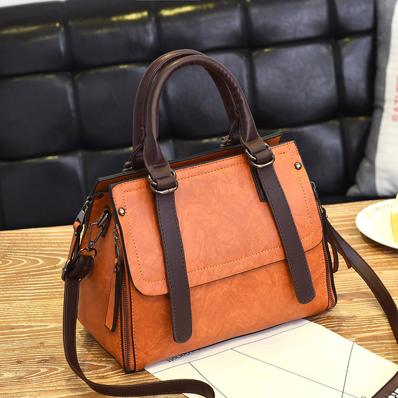 Korean Style Retro Large Capacity Fashionable Women's Shoulder Bag