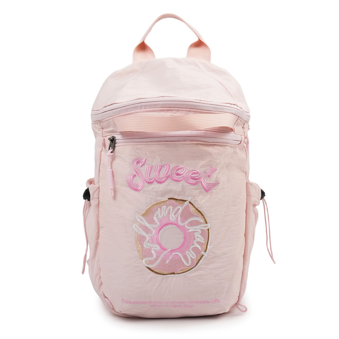 Women's Capacity Yoga Fitness Korean Style Fresh Sweet Waterproof Nylon Women's Backpack