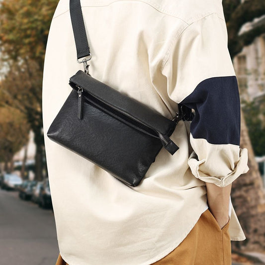 Men's Cowhide Genuine Leather Fashion Commuter Men's Messenger Bag