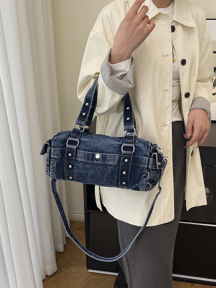 Women's Denim Large Capacity Versatile High Quality Women's Shoulder Bag