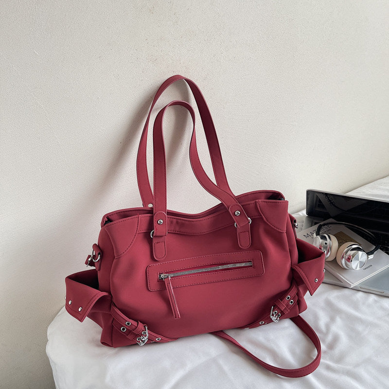 Women's Locomotive Style Suede Summer Fashion Retro Women's Messenger Bag