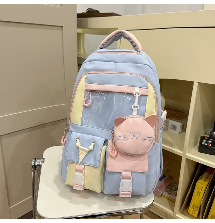 Korean Preppy Style Large Capacity Cartoon Cute Backpacks