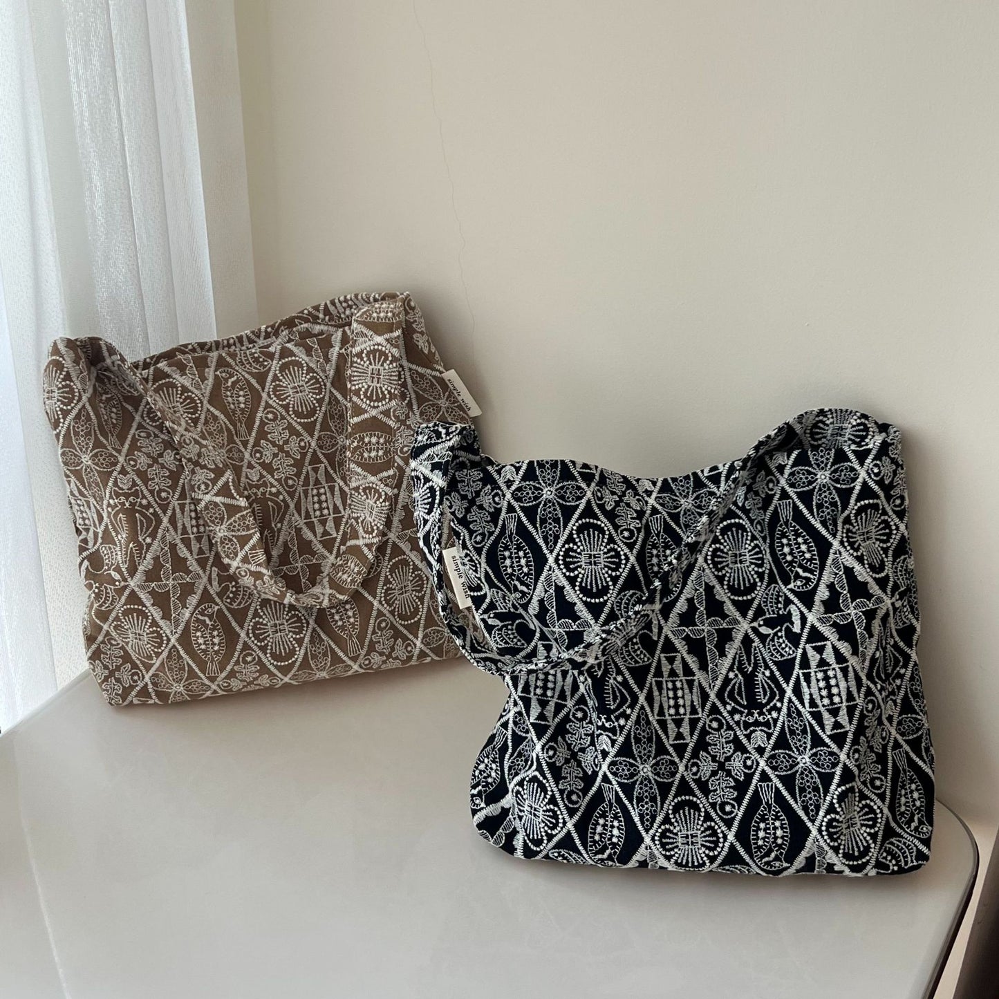 Women's Cloth Artistic Retro Handmade Designer Embroidered Shoulder Bags