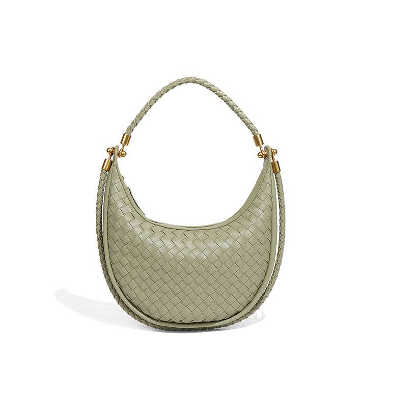 Women's Woven High Sense Selenodont One Retro Fashion Underarm Bag
