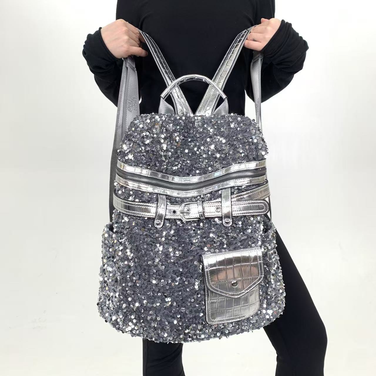 Women's Dark Trendy Cool Large Capacity Retro Street Women's Backpack