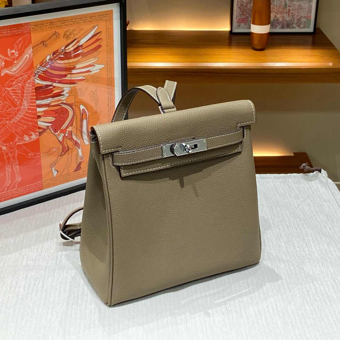Layer Cowhide Leather Kelly High-grade Versatile Leisure Commute Women's Backpack