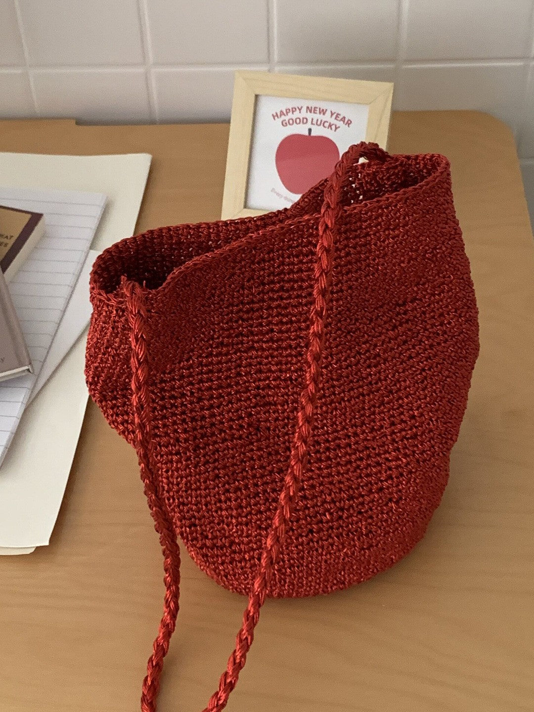 Women's Design Sier Hand-woven Korean Underarm Portable Women's Shoulder Bag