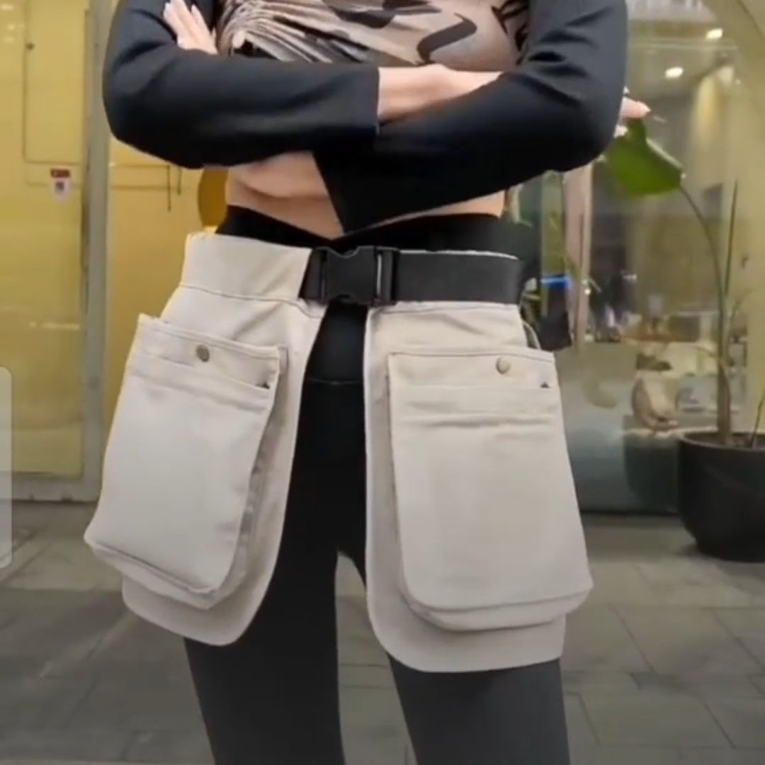 Portable Large Capacity Waterproof Half-length Apron Seal Multifunctional Sport Waist Bag, Accessory Bag