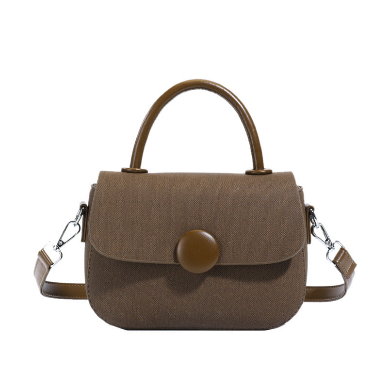 Women's Solid Color Trendy Unique Portable Air Small Square Bags