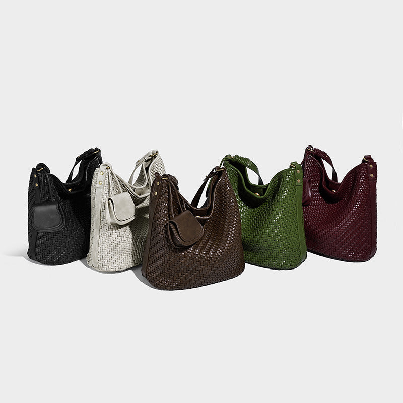 High-grade Hand-woven Large Capacity Totes Underarm Tote Bag