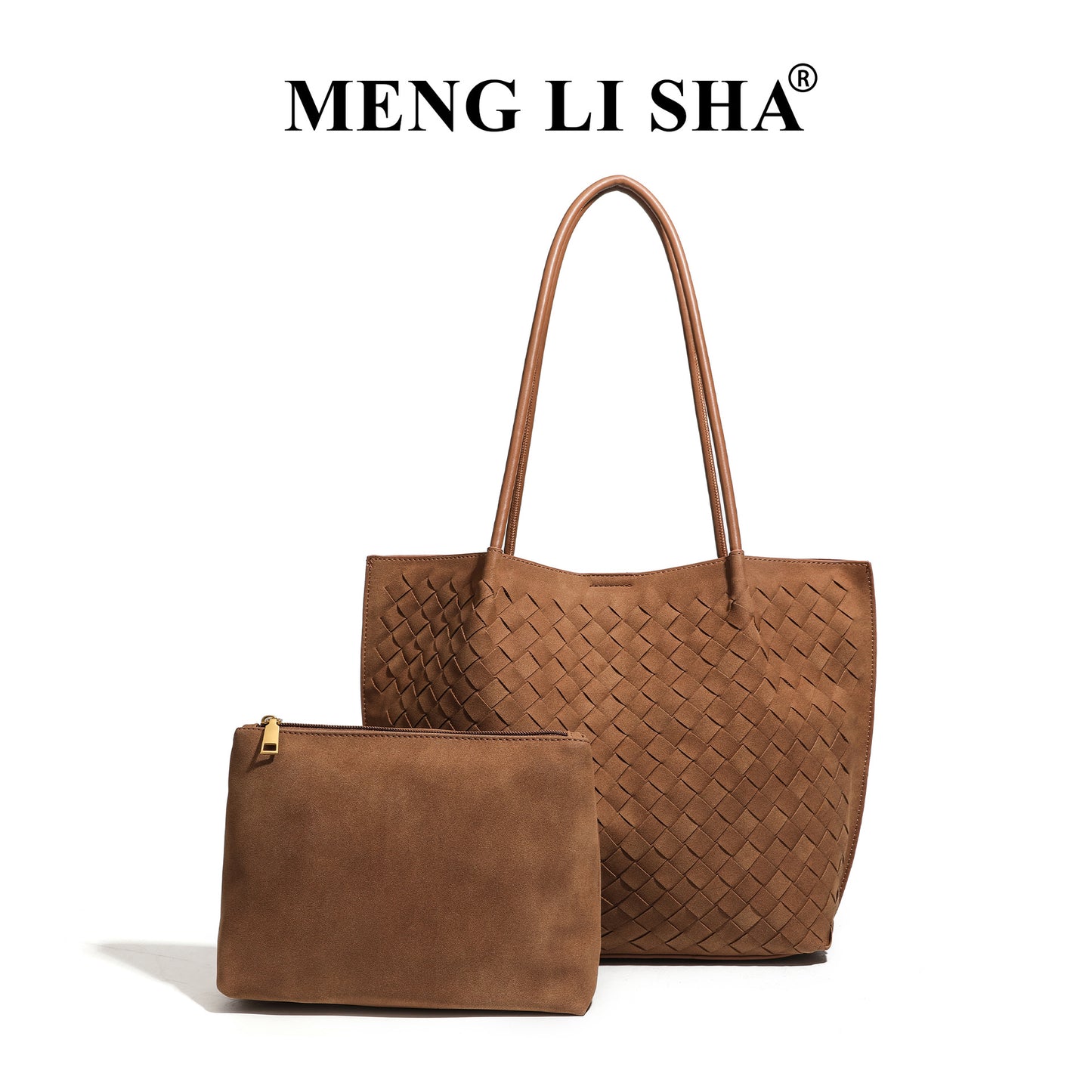 Fashion Unique High-grade Suede Woven Portable Tote Bags