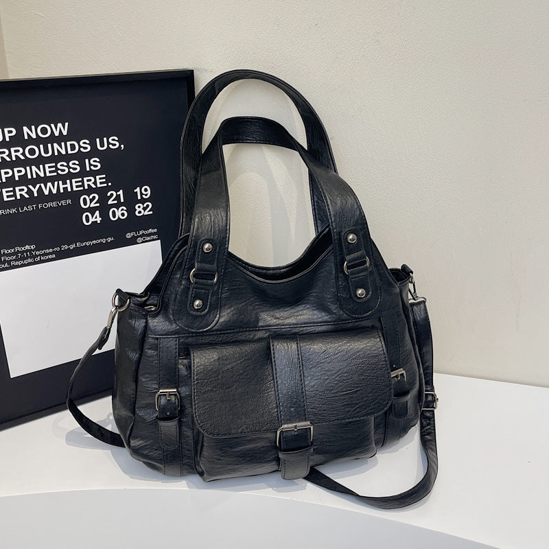 Women's Retro Simple Portable Design Commuting Women's Shoulder Bag