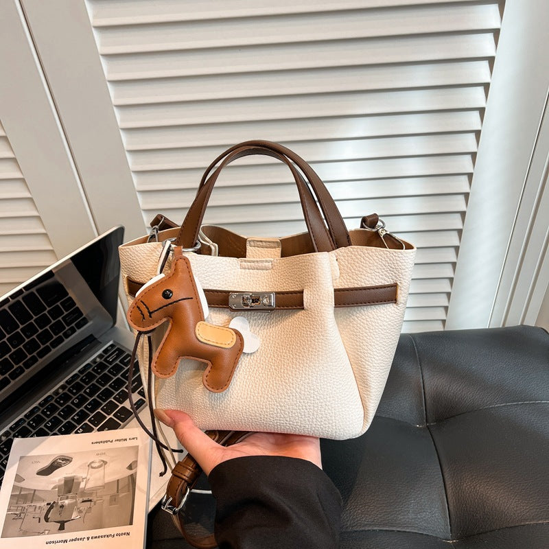 Fashionable Retro High Stylish Textured Elegant Niche Bucket Bags