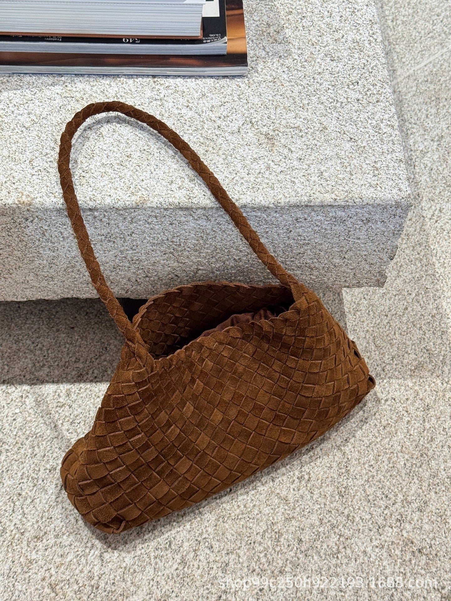Women's Hand-woven Sailing High-grade Lazy Sense Portable Underarm Bag