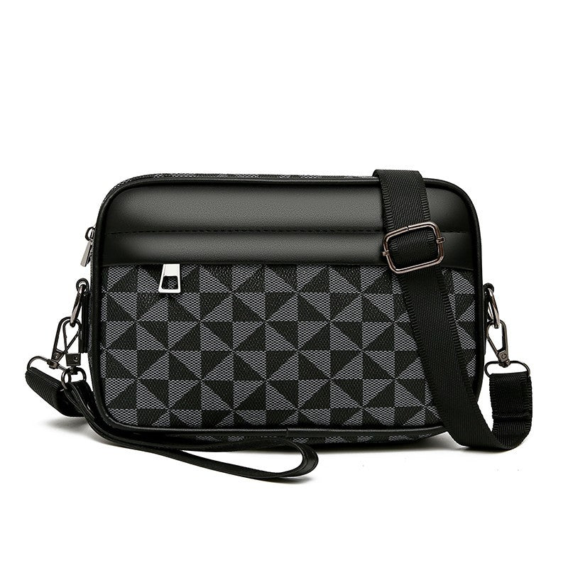 Men's Printed Textured Business Computer Presbyopic Leisure Backpack