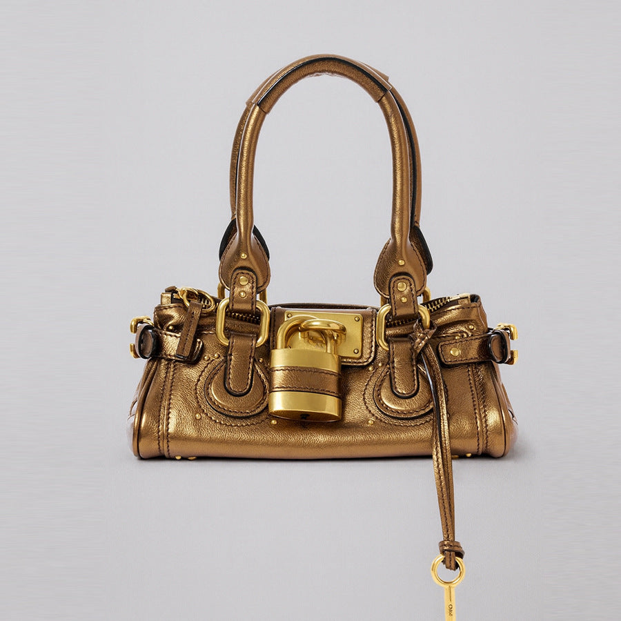 Women's Chinese Style Retro Easy Matching Chloe Paddington Rivet Pillow Bags