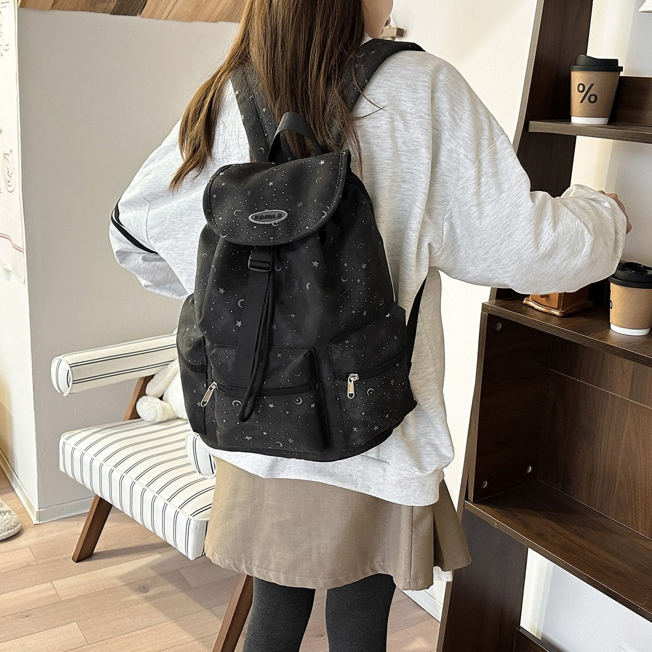 Casual Floral Decorative Learning Large Capacity Leisure Backpack
