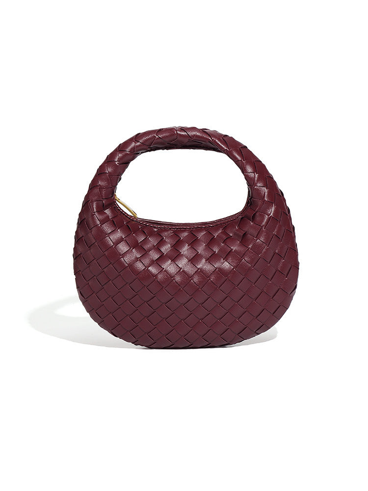Luxury Fashion Hand-woven Croissant Mini Hand Chain Exquisite Bags