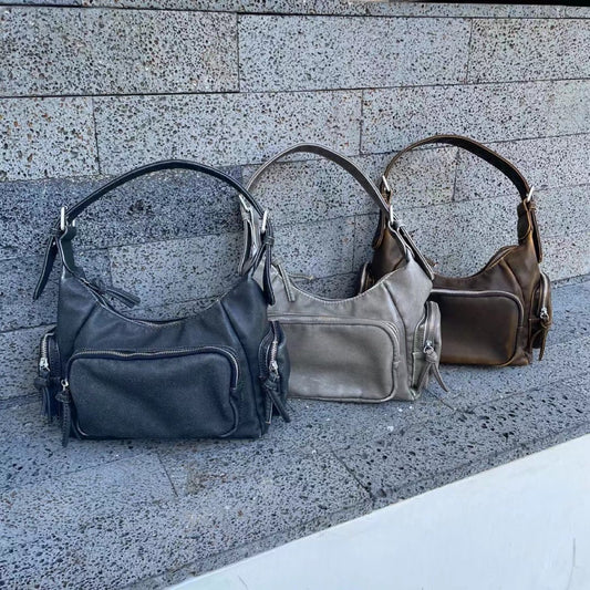 Popular Pocket Motorcycle Female Cool Punk Underarm Bag