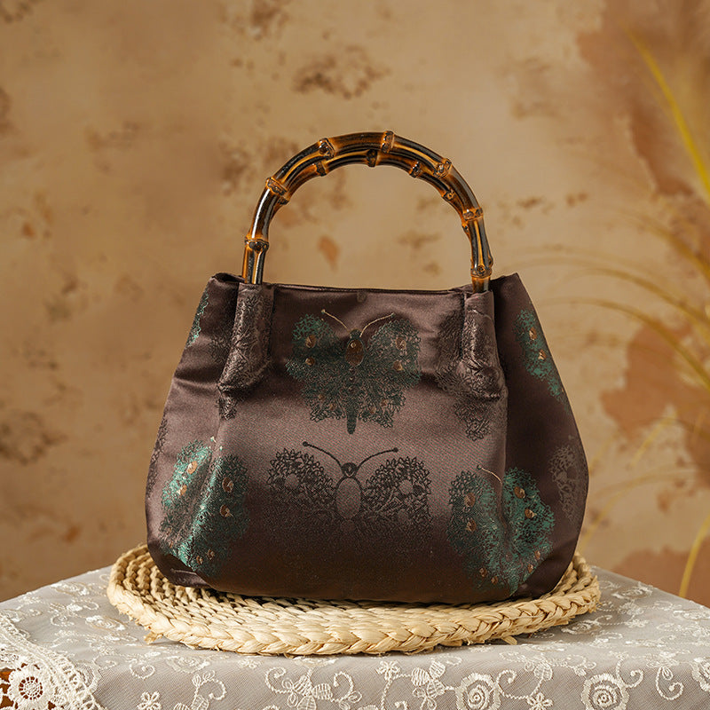 Embroidered Ancient Style Cheongsam Banquet Metal Small Square Bags