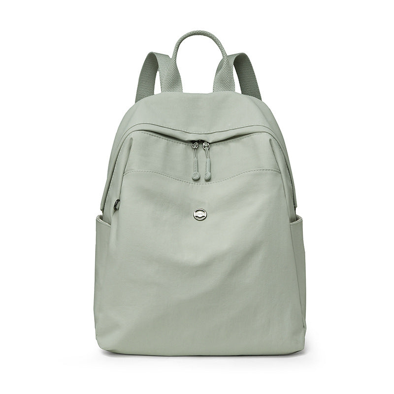 Simple Large Capacity Washed Soft Surface Go Out Travel Bags
