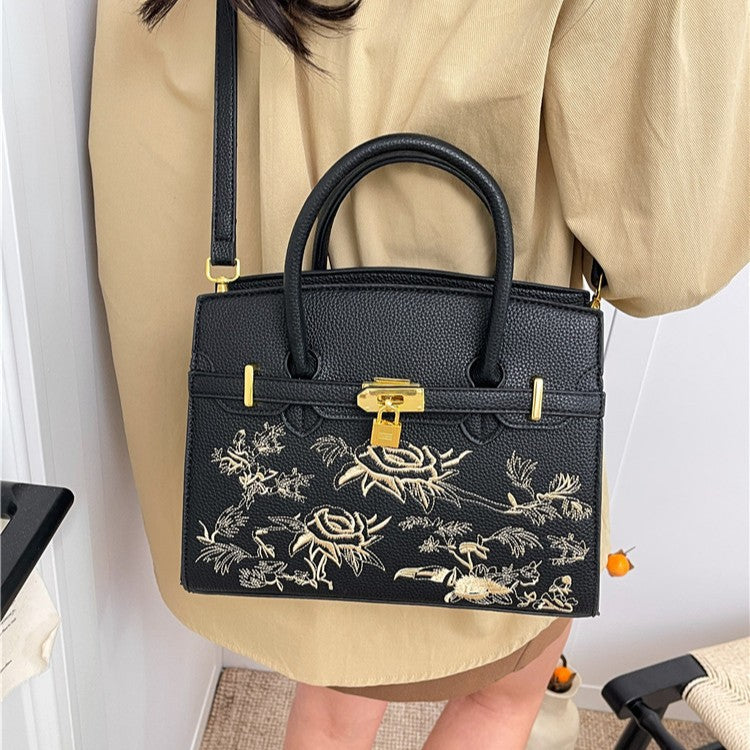 Versatile Women's Chinese Embroidery Mom Premium Women's Messenger Bag