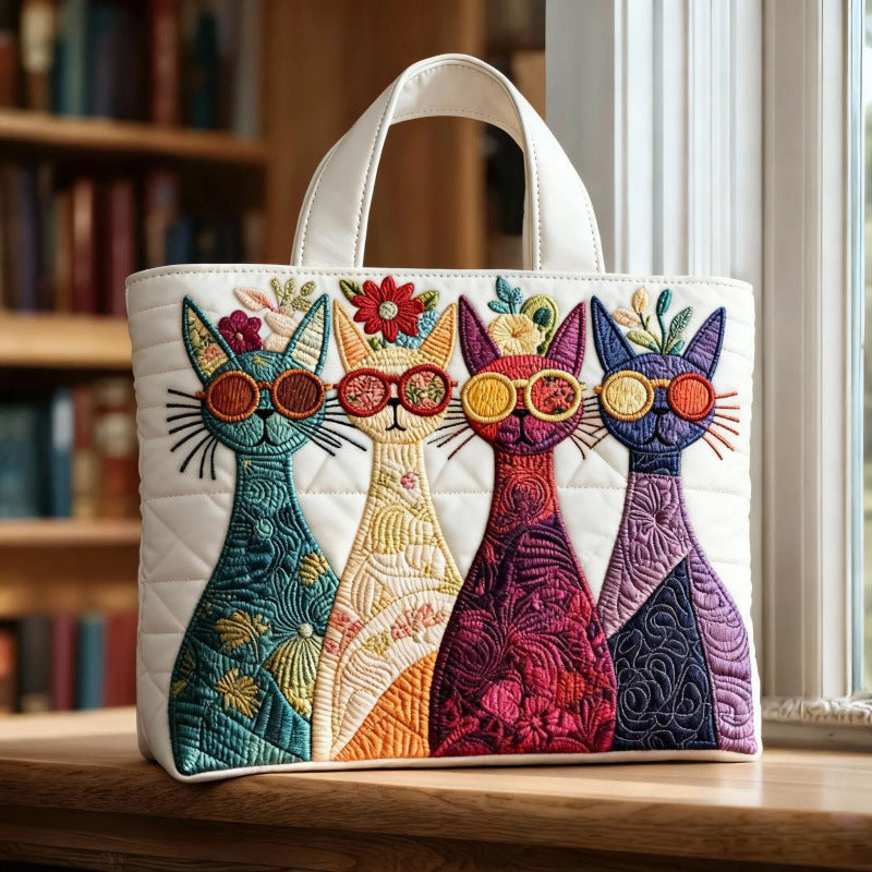Printing Quilted Commute Leisure Cotton Jacket Tote Bag