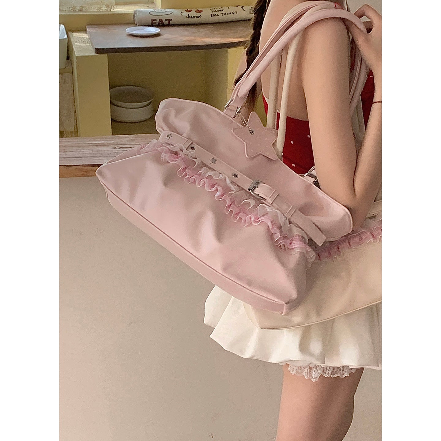 Women's Korean Style Sense Underarm Summer Simple Tote Bag