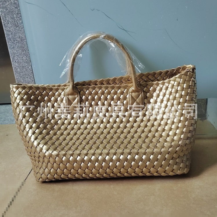 Imitation Sheepskin Beach Large Capacity On One Fashion Women's Handbag