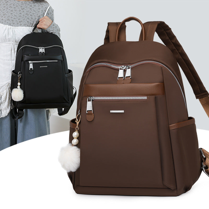 Women's Korean Fashionable Simple Nylon Canvas Women's Backpack