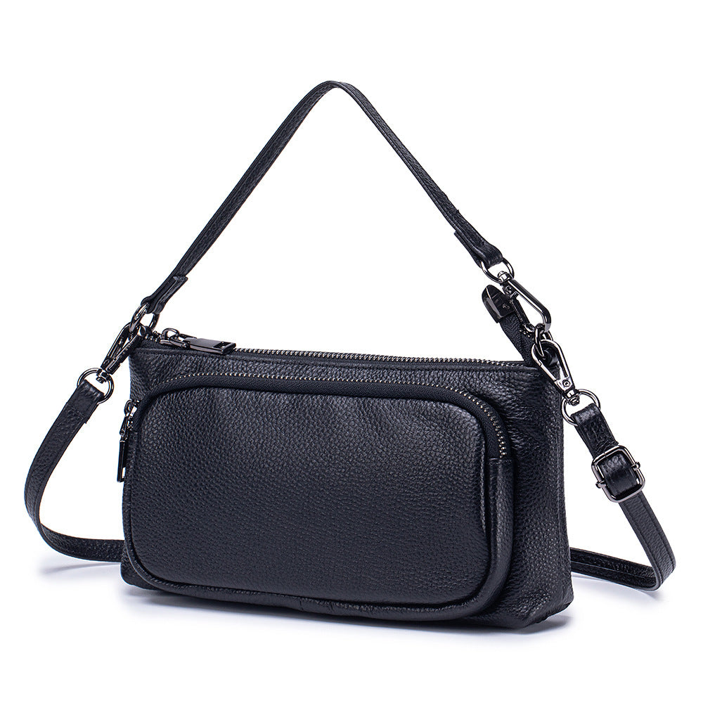 Women's Top Layer Leather Large Capacity Commuting Women's Shoulder Bag