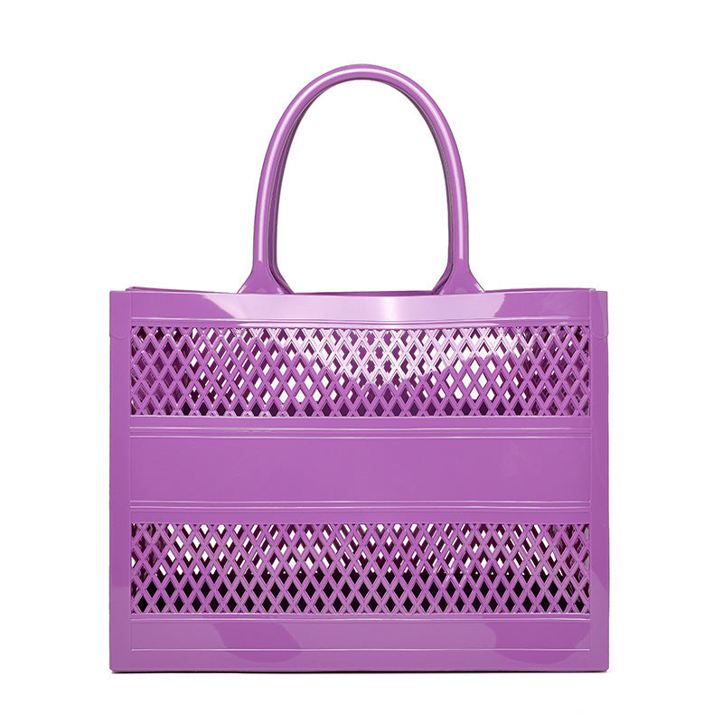 Gel Fashion Wild Large Capacity Candy Color Hollow Basket Vegetable Bags