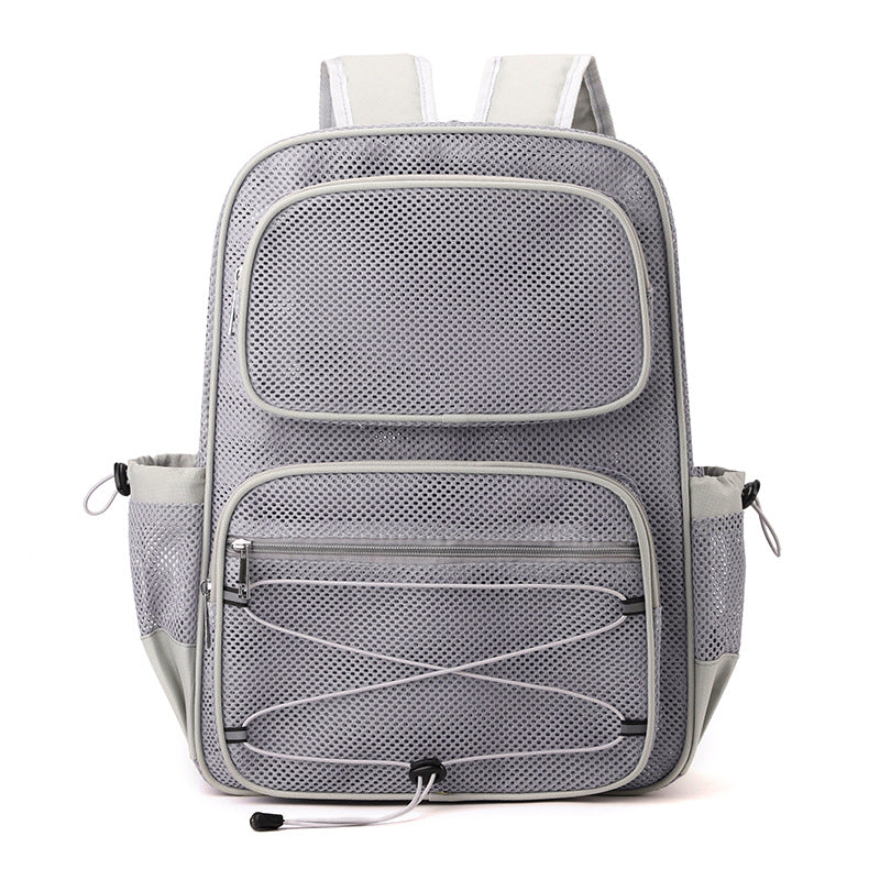 Comfortable Creative Mesh Hollow Beach Vacation Leisure Backpack