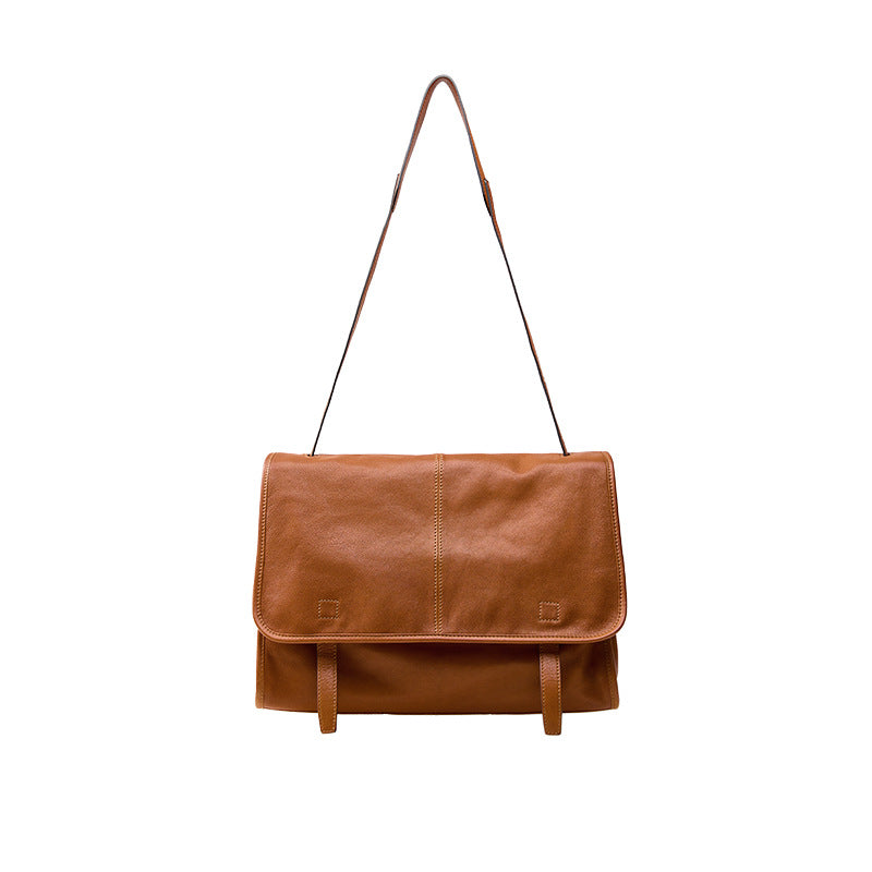 Women's Tanned Sheepskin Series Man Mail Large Capacity Bags