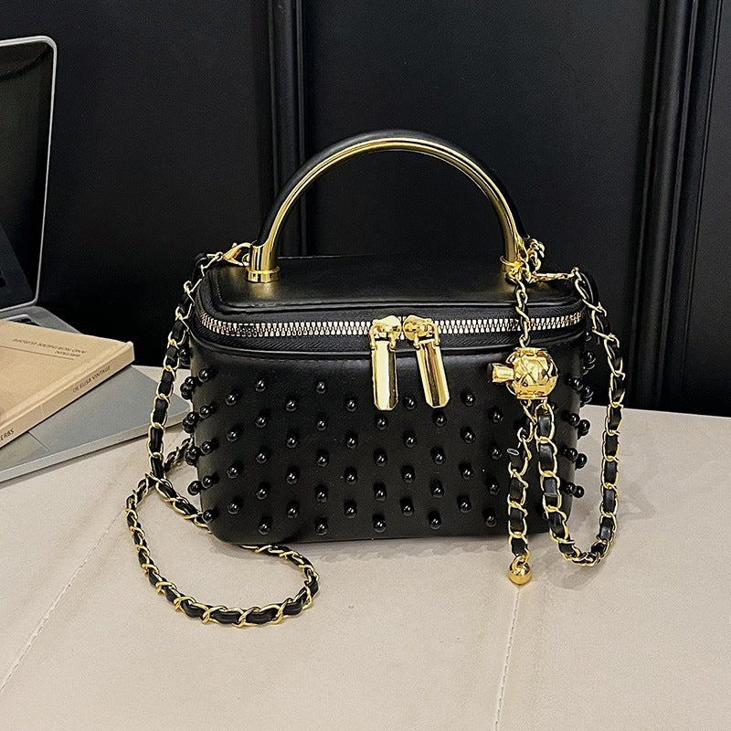 Commuter Trendy Box Fashionable Western Style Women's Messenger Bag