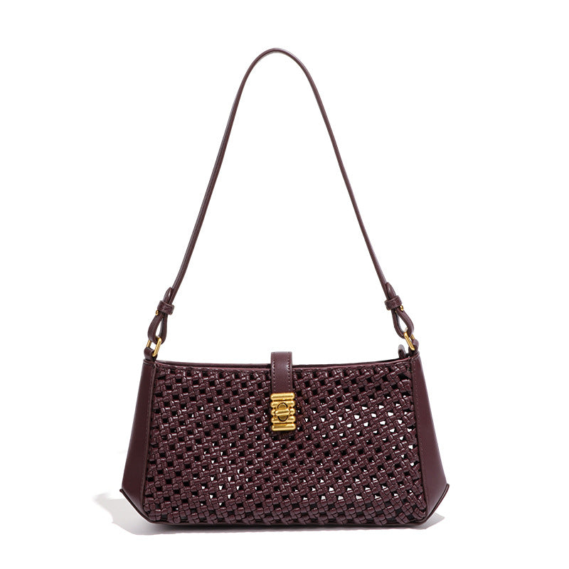 Women's Style Woven Windmill Knot Underarm Hollow Out Women's Handbag