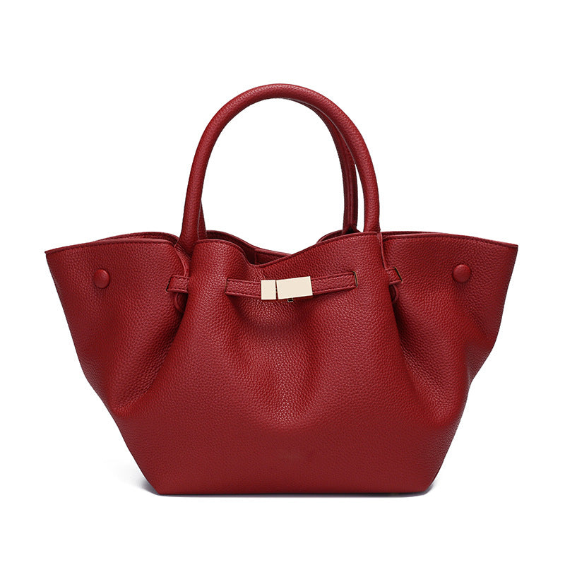 Women's Style Fashion Pleated Commuter Wings Simple Western Tote Bags