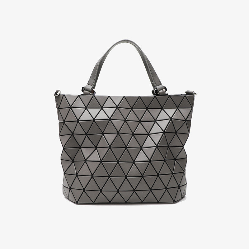 Large Capacity Frosted Steamed Crystal Bun Fashion Rhombus Women's Messenger Bag