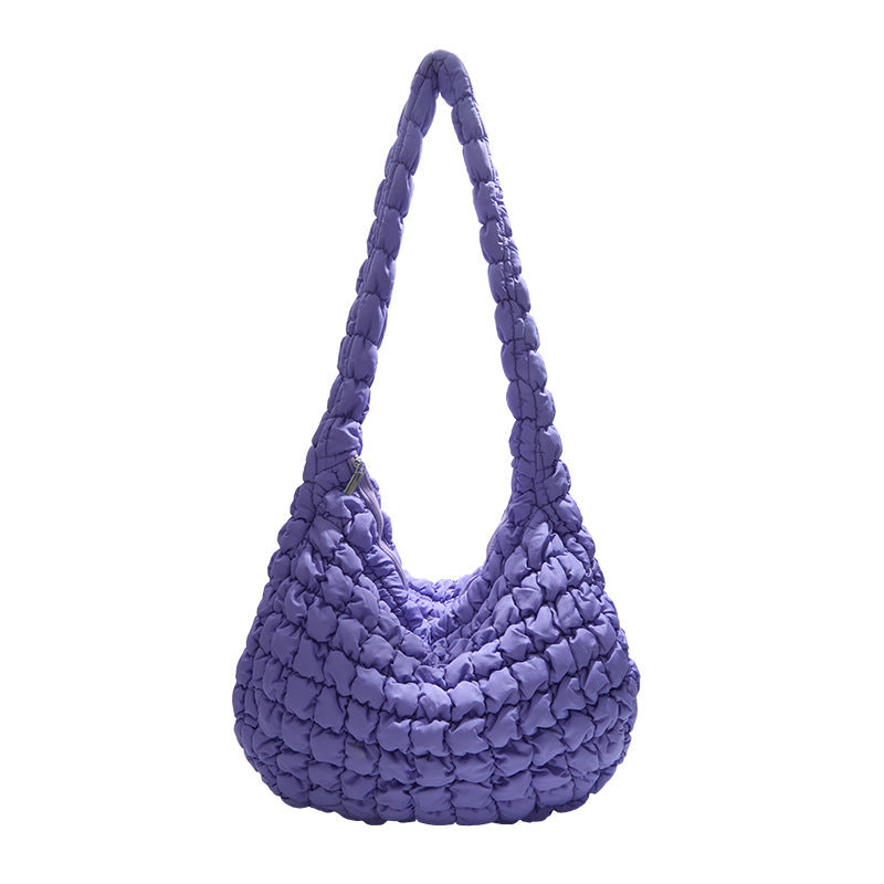 Korean Pleated Cloud Bubble Large Capacity Tote Bag