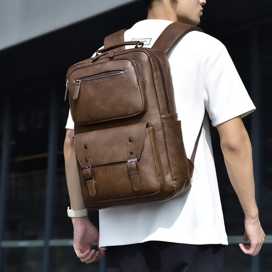 Men's Kangaroo Retro Business Computer With Leisure Backpack
