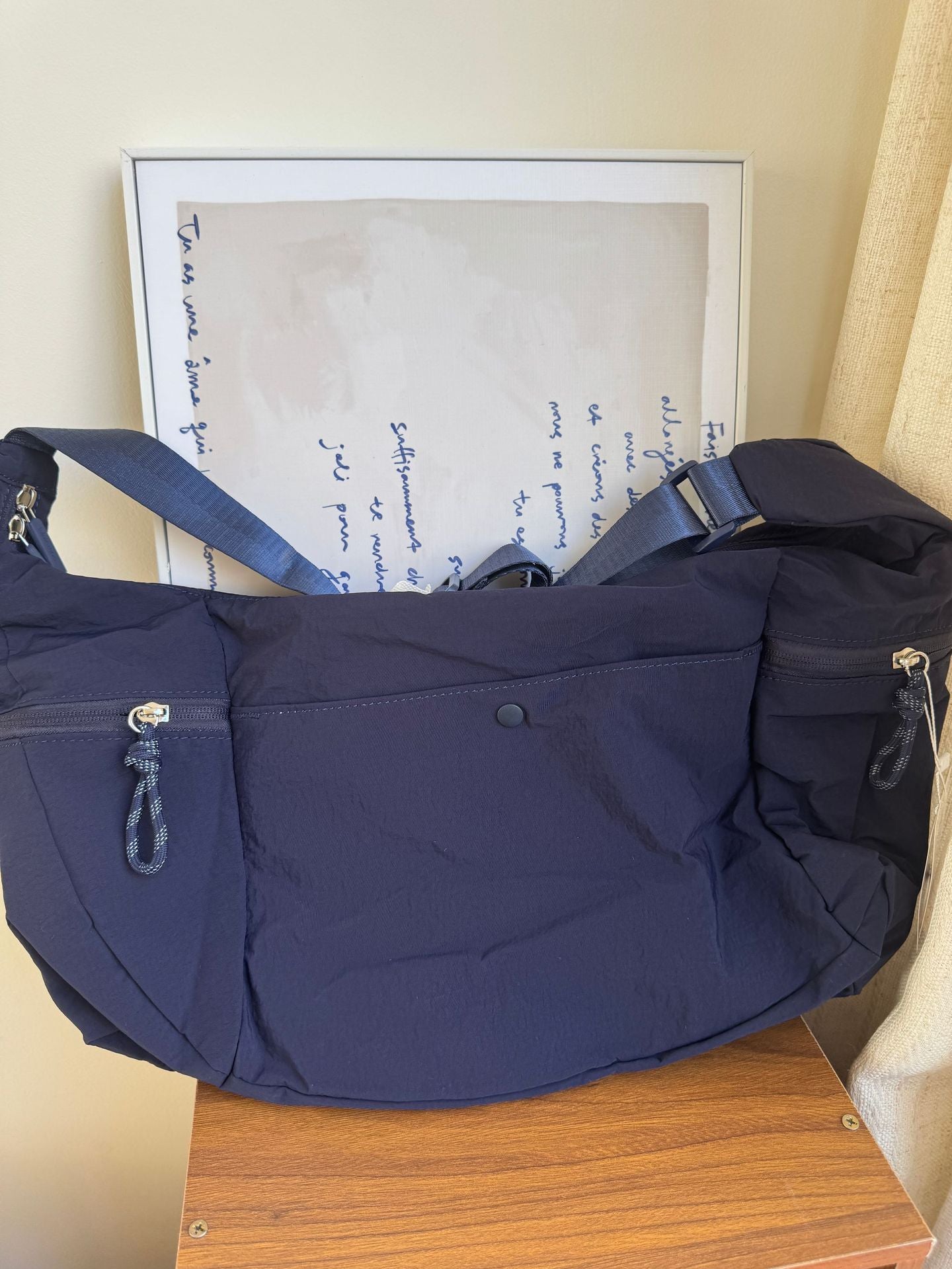 Women's & Men's Large Croissant Dumpling Capacity Versatile Lightweight Tote Bag