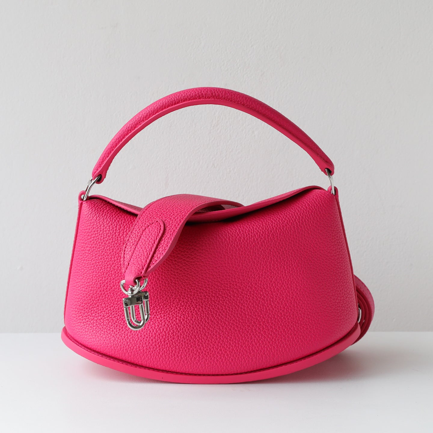Women's High-grade First Layer Cowhide Ingot Simple Women's Handbag