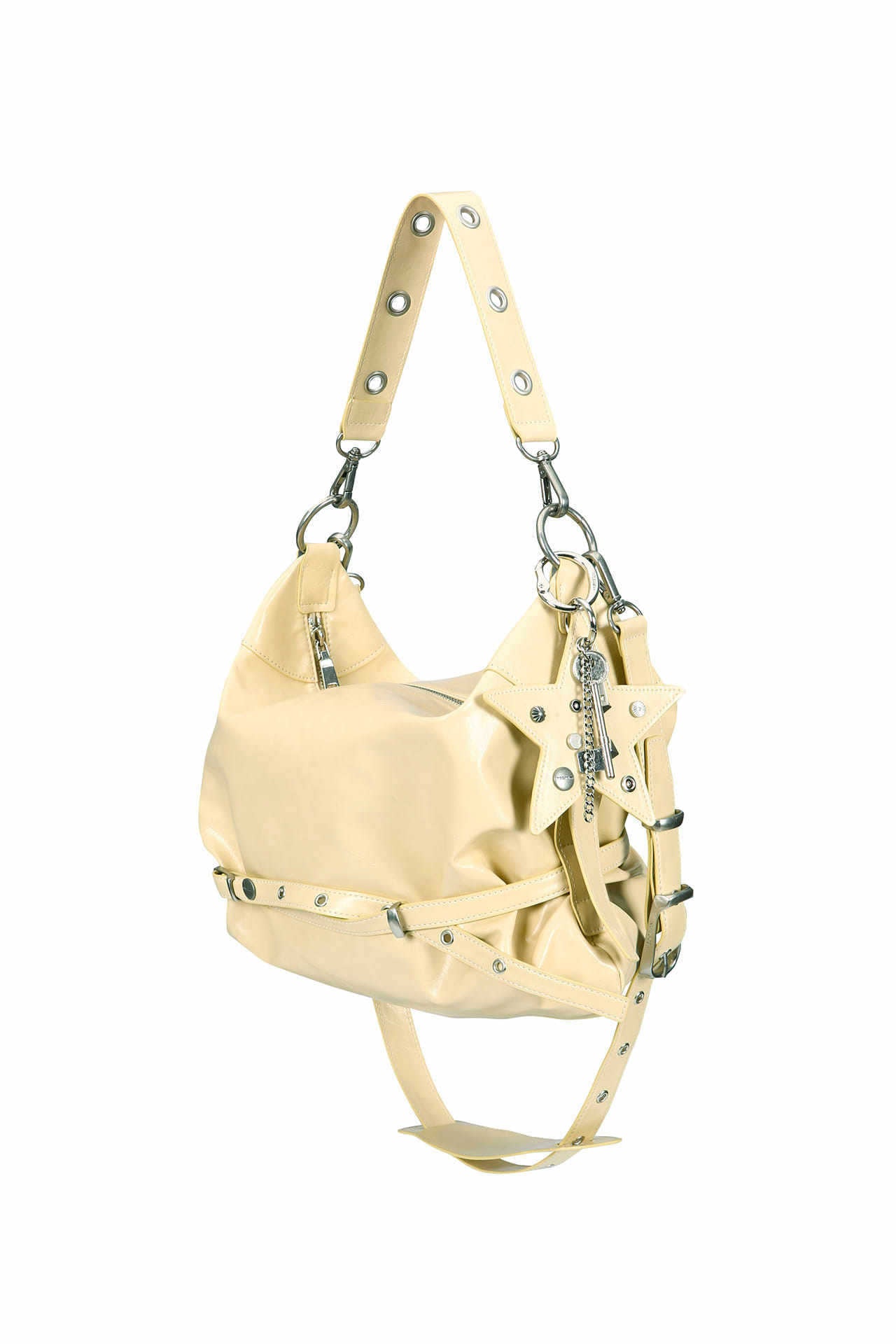 Classic Star Pillow-shaped Strap Leather Surface Women's Shoulder Bag