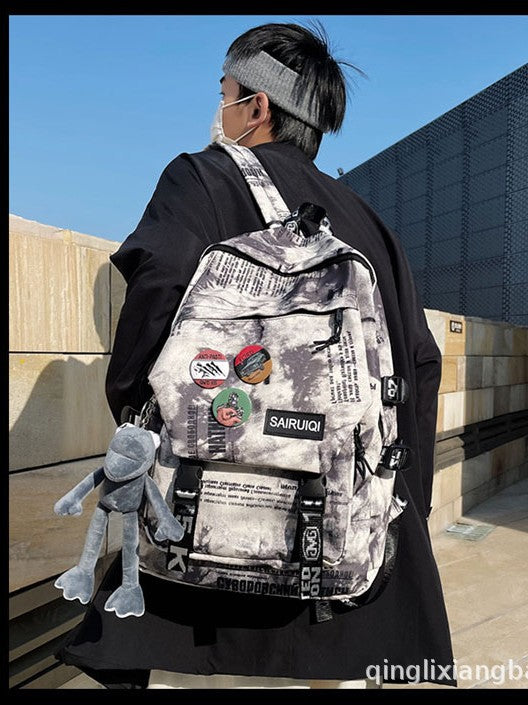 Men's Korean Large Capacity For Junior Senior Leisure Backpack
